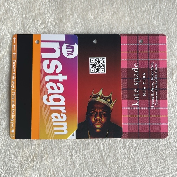 Set Limited Edition NYC MTA Metrocards Notorius B.I.G. Kate Spade Instag… - Picture 1 of 7